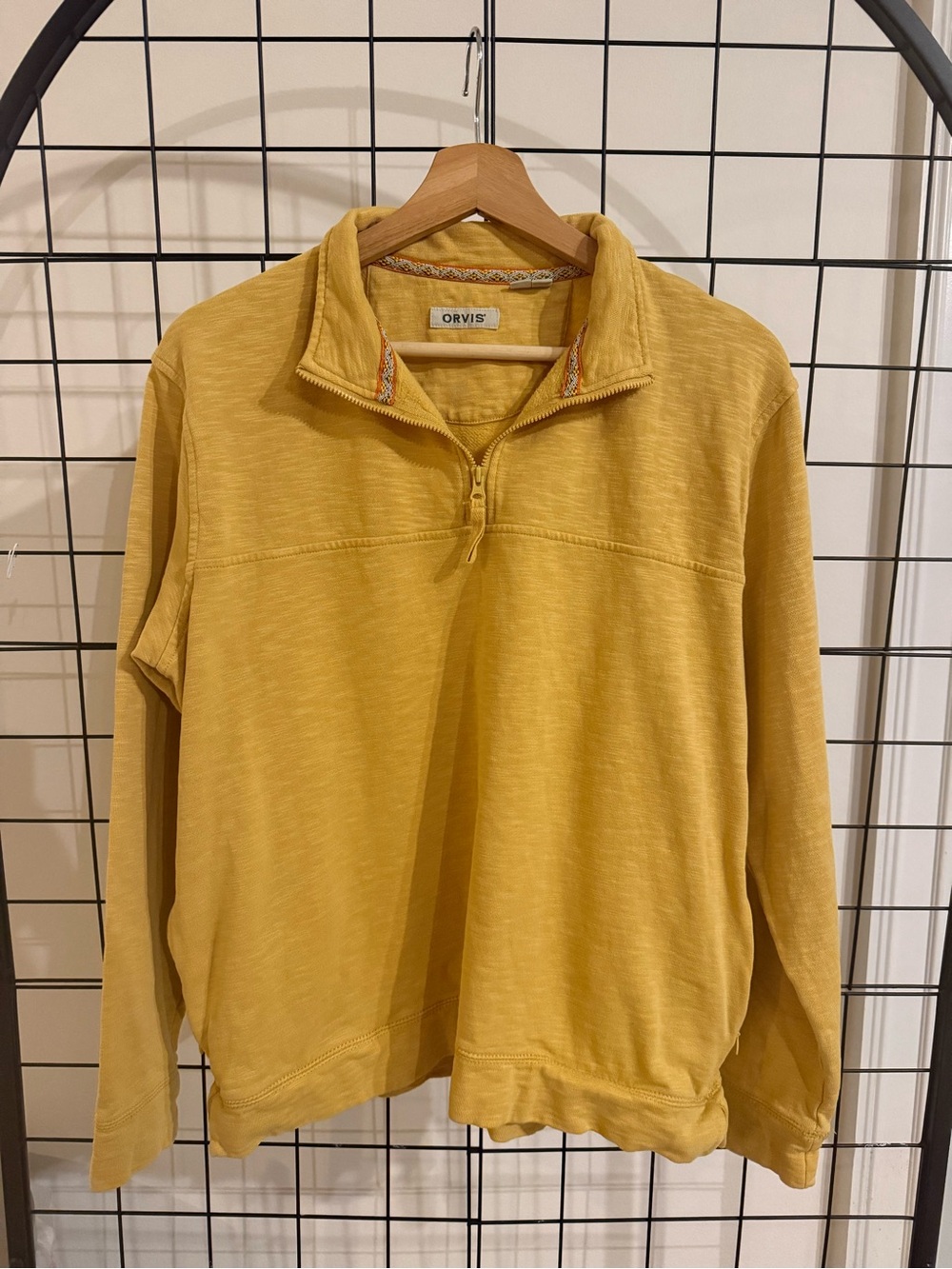 Women’s Orvis Golden Yellow Quarter-Zip Pullover Sweater